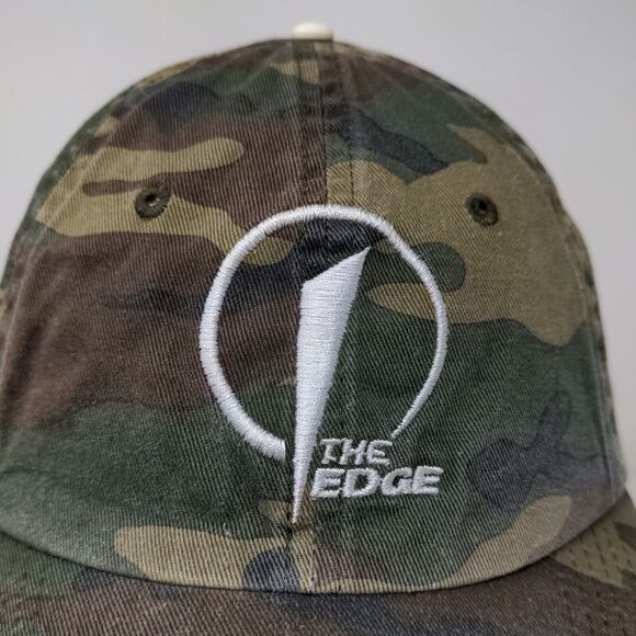 Port Authority Men's Strapback Camo Hat OSFA The Edge Embroidered Logo - Picture 4 of 11